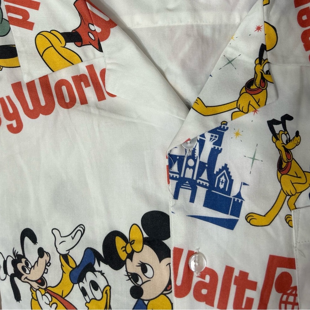 Disney World 50th Anniversary Men's Camp Short Sleeve Shirt Size XXL - Picture 9 of 12